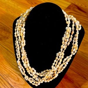 Vintage ‘30’s Baby Conch Necklace Miami. from the Family Vault! Rare! 56”.